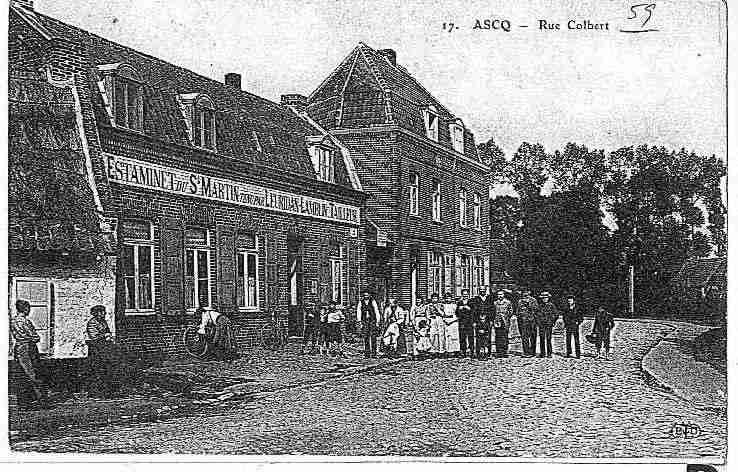 Ville de VILLENEUVED'ASQ, carte postale ancienne