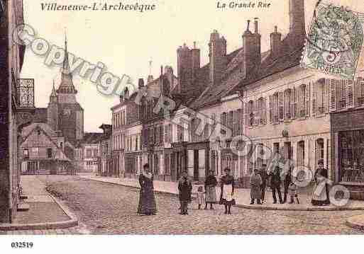 Ville de VILLENEUVEL\'ARCHEVEQUE, carte postale ancienne