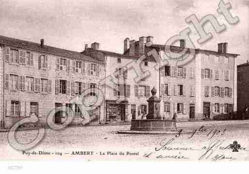 Ville de AMBERT, carte postale ancienne