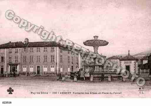 Ville de AMBERT, carte postale ancienne