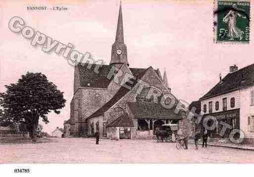 Ville de BANNOST, carte postale ancienne