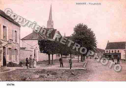 Ville de BANNOST, carte postale ancienne