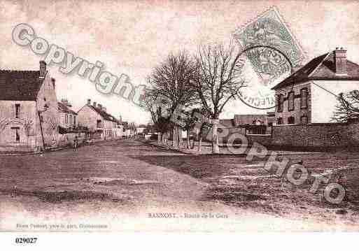 Ville de BANNOST, carte postale ancienne