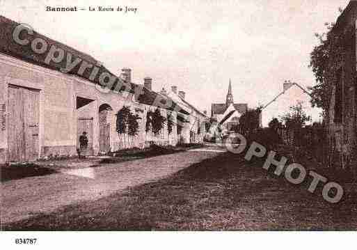 Ville de BANNOST, carte postale ancienne