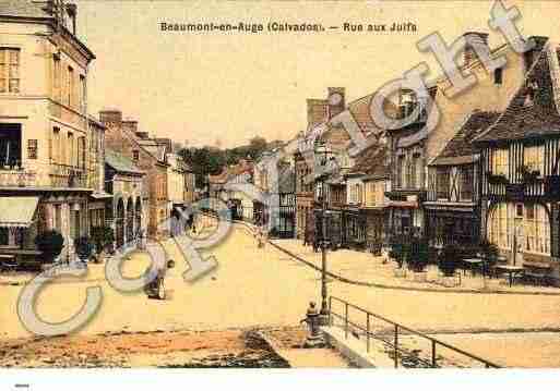 Ville de BEAUMONTENAUGE, carte postale ancienne