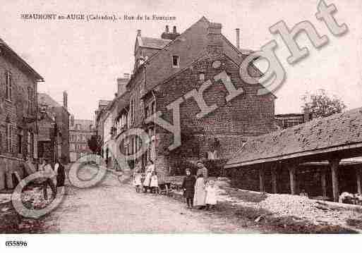 Ville de BEAUMONTENAUGE, carte postale ancienne