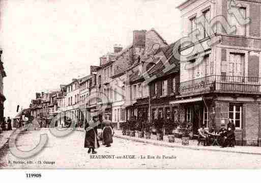 Ville de BEAUMONTENAUGE, carte postale ancienne