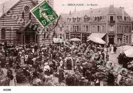 Ville de BERCK, carte postale ancienne