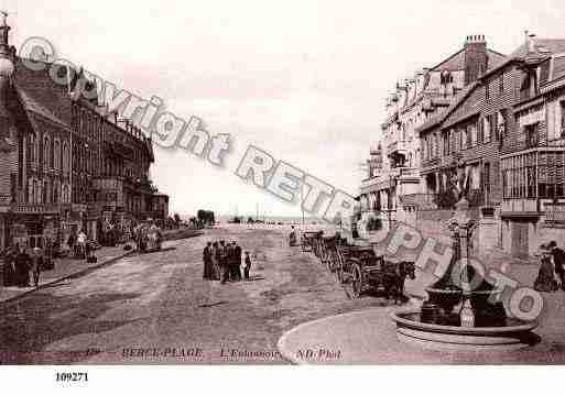 Ville de BERCK, carte postale ancienne