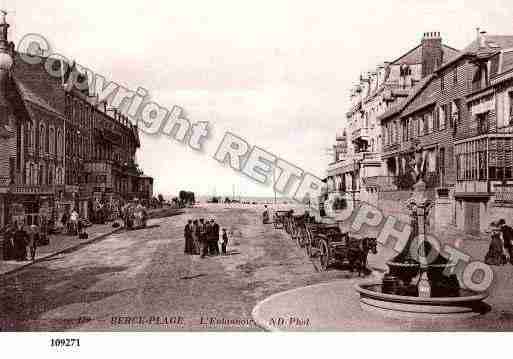 Ville de BERCK, carte postale ancienne