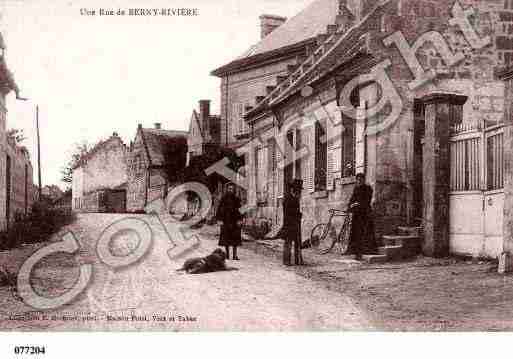 Ville de BERNYRIVIERE, carte postale ancienne