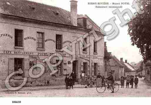 Ville de BERNYRIVIERE, carte postale ancienne