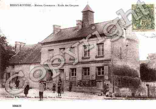 Ville de BERNYRIVIERE, carte postale ancienne