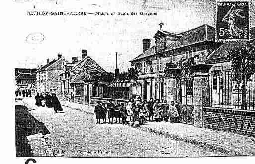 Ville de BETHISYSTPIERRE, carte postale ancienne