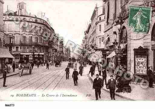 Ville de BORDEAUX, carte postale ancienne