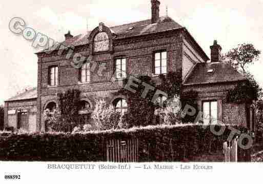 Ville de BRACQUETUIT, carte postale ancienne