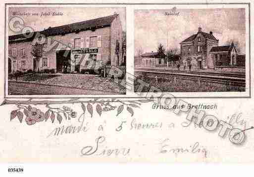 Ville de BRETTNACH, carte postale ancienne