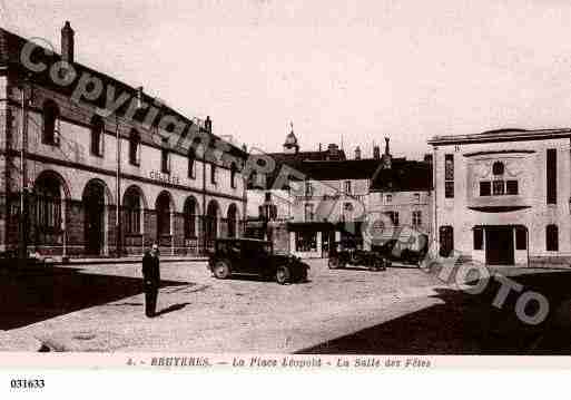 Ville de BRUYERES, carte postale ancienne