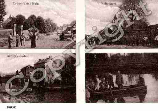 Ville de BULLECOURT, carte postale ancienne