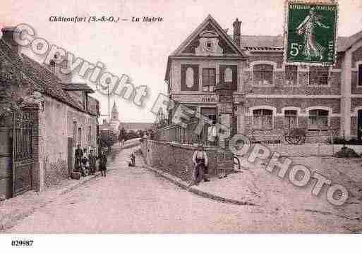 Ville de CHATEAUFORT, carte postale ancienne