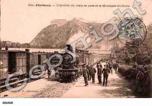 Ville de CHERBOURG, carte postale ancienne