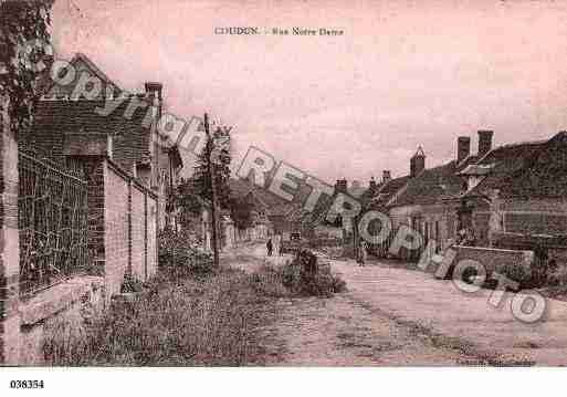Ville de COUDUN, carte postale ancienne