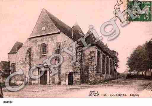 Ville de COURTENAY, carte postale ancienne