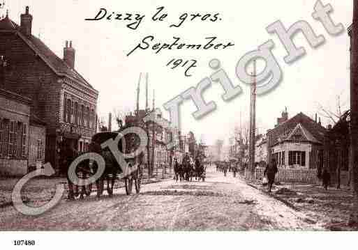 Ville de DIZYLEGROS, carte postale ancienne