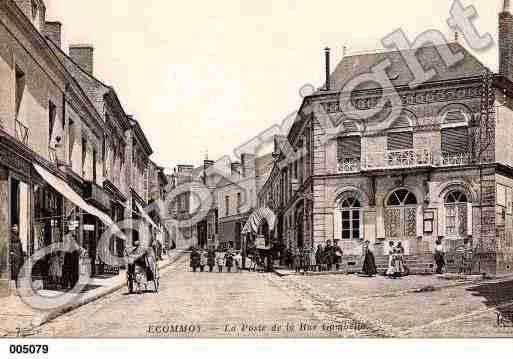 Ville de ECOMMOY, carte postale ancienne