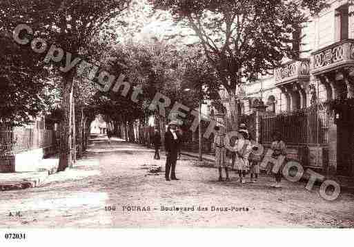 Ville de FOURAS, carte postale ancienne