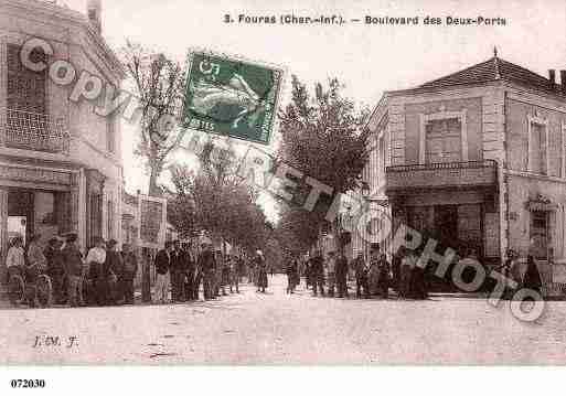 Ville de FOURAS, carte postale ancienne