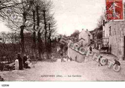 Ville de GOUVIEUX, carte postale ancienne