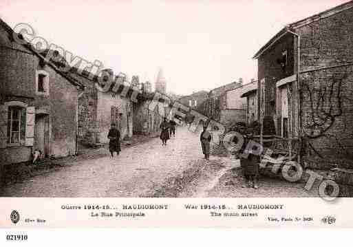 Ville de HAUDIOMONT, carte postale ancienne