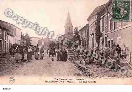 Ville de HAUDIOMONT, carte postale ancienne