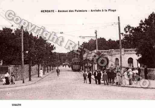 Ville de HENDAYE, carte postale ancienne