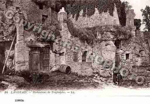 Ville de LANGEAIS, carte postale ancienne