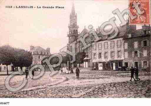 Ville de LANNILIS, carte postale ancienne