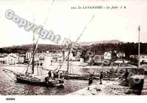 Ville de LAVANDOU(LE), carte postale ancienne