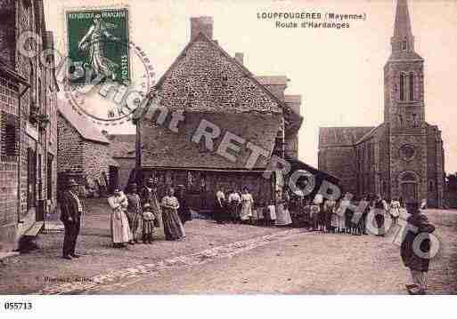 Ville de LOUPFOUGERES, carte postale ancienne