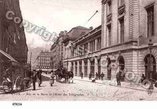 Ville de LYON, carte postale ancienne