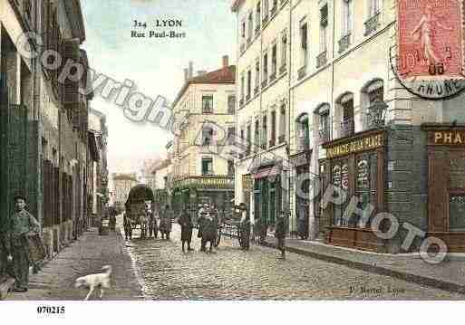 Ville de LYON, carte postale ancienne