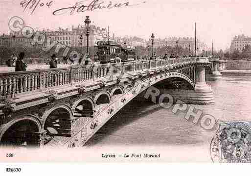 Ville de LYON, carte postale ancienne