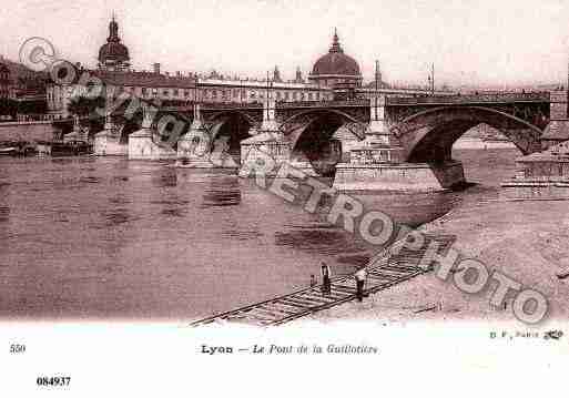 Ville de LYON, carte postale ancienne