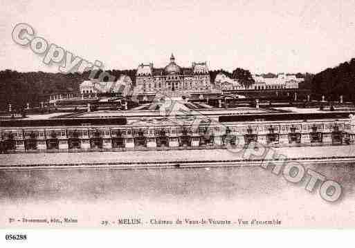 Ville de MELUN, carte postale ancienne