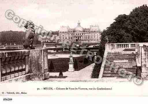 Ville de MELUN, carte postale ancienne