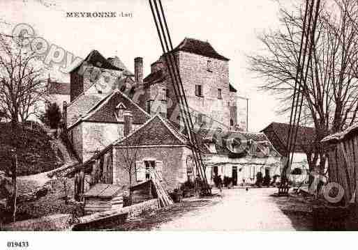 Ville de MEYRONNE, carte postale ancienne