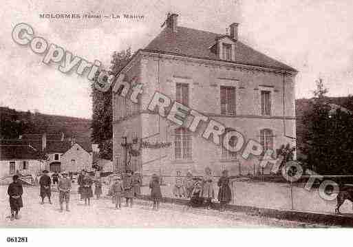 Ville de MOLOSMES, carte postale ancienne