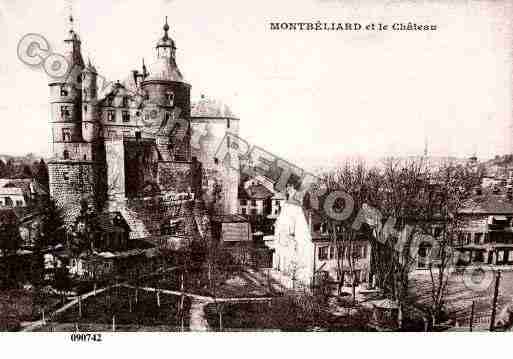 Ville de MONTBELIARD, carte postale ancienne