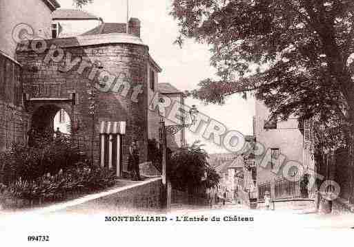 Ville de MONTBELIARD, carte postale ancienne