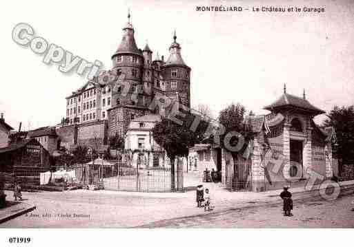 Ville de MONTBELIARD, carte postale ancienne